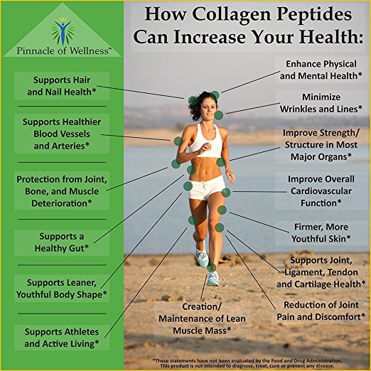 Pure Hydrolyzed Bovine Collagen Peptides Powder - Natural Flavor - 41 Servings 16.0oz (454g)