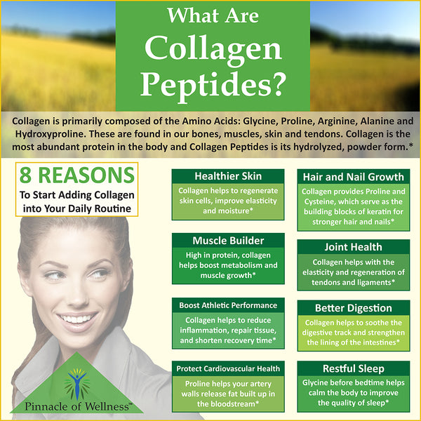Pure Hydrolyzed Bovine Collagen Peptides Powder - Natural Flavor - 41 Servings 16.0oz (454g)