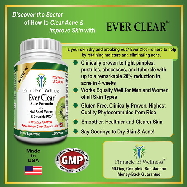Ever Clear Acne Formula with Kiwi Seed Extract & Ceramide-PCD