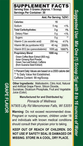 Green Coffee Bean Natural Energy Blend